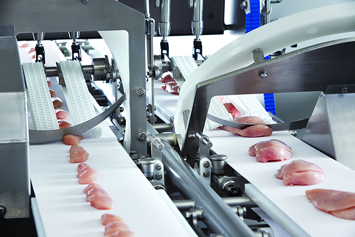 Marel Poultry's I-Cut 122 is a high-speed, dual-lane, extremely accurate portion cutter with innovative cutting patterns and new vision control technology.