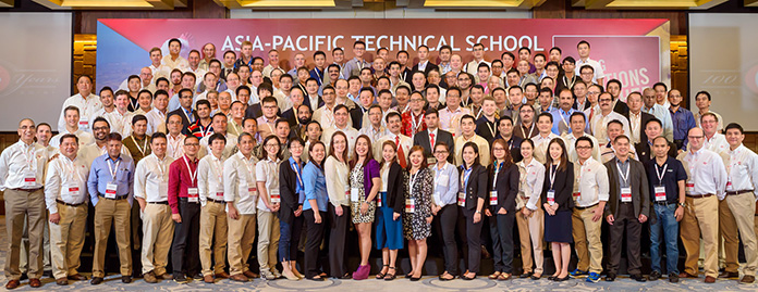Participants at the technical school
