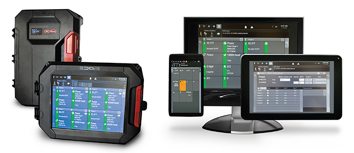 - Pictured above is an example of a controller with remote networking capability across numerous platforms or devices. These systems makes it easy to regulate the climate in the individual houses, receive alarms and exchange strategies be-tween the houses as well as provide remote access for technicians.