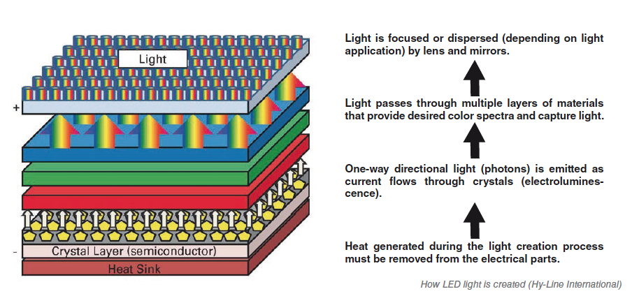 Light intensity measurement Led lights