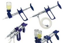 Use of injection syringes in the animal production industry