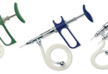 Injection syringes and needles for the poultry production industry