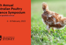 The Poultry Research Foundation announced the 34th Australian Poultry Science Symposium