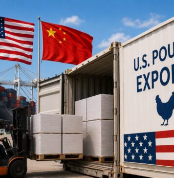 China lifts HPAI-related poultry export restrictions for 17 U.S. states