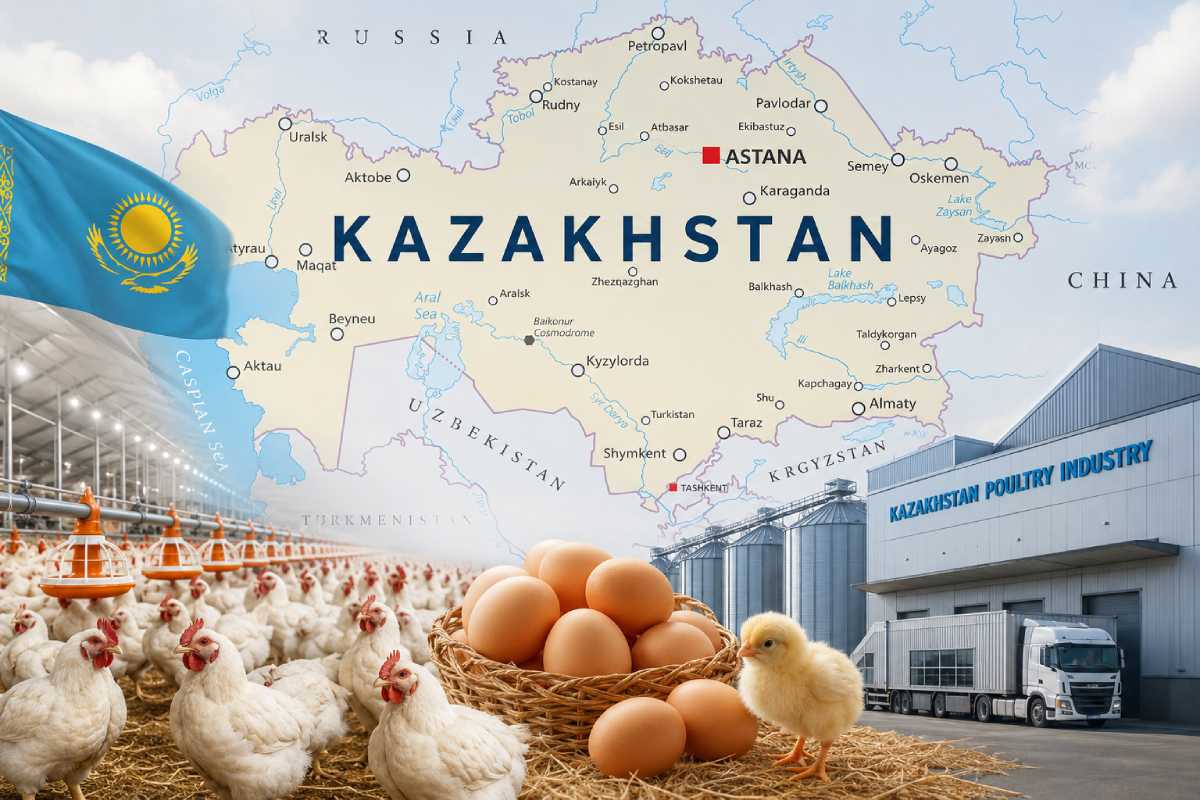 Kazakhstan poultry industry growth: broiler production, egg market, government support and export potential